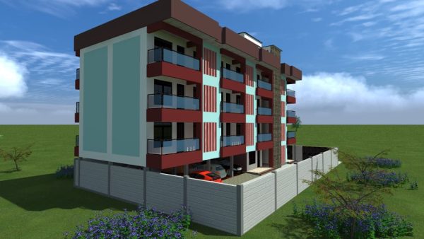 3-Storey Apartment House designs Kenya