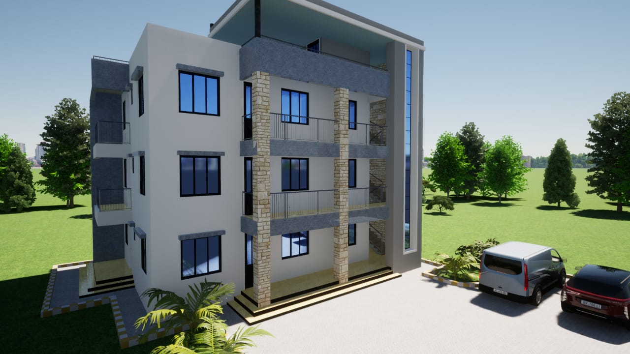 3br apartment design in Kenya