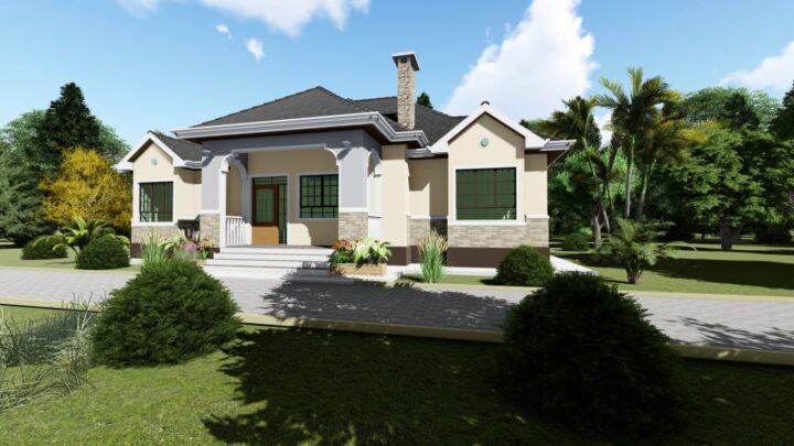 Modern 4 Bedroom Bungalow Designs in Kenya