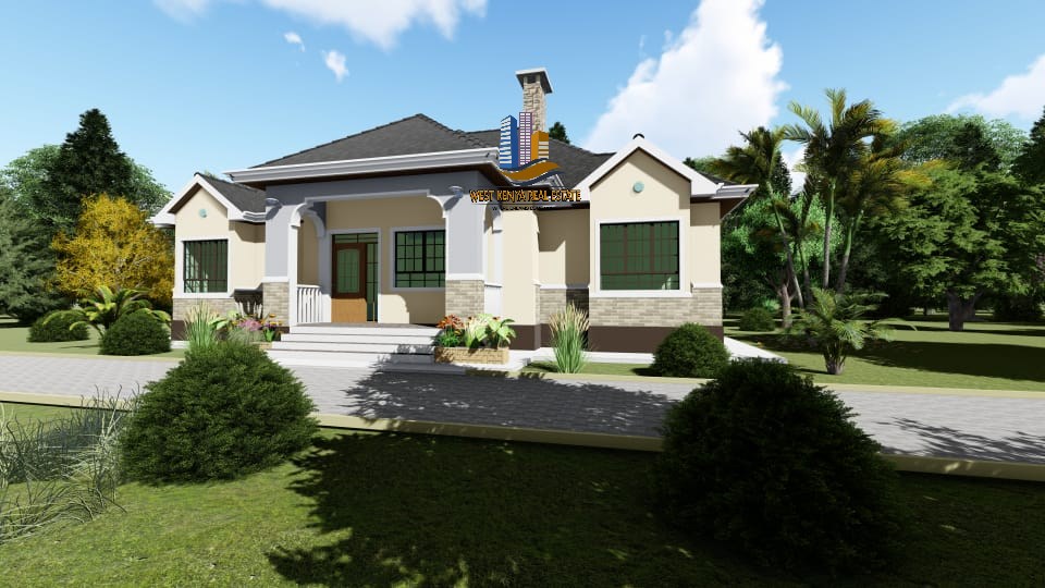 Kenyan Bungalow House Plans – 4 Bedroom