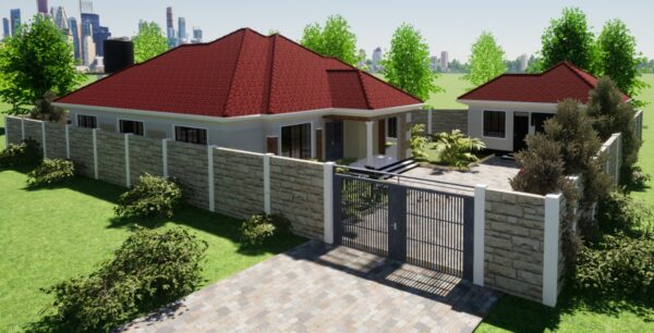 3Bedroom Bungalow Home Plan plus DSQ kenya