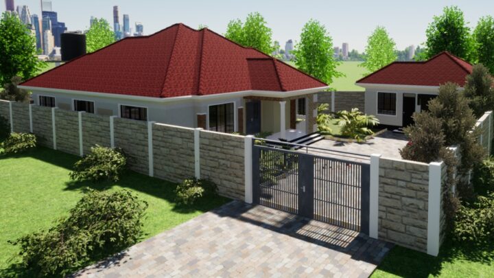 3Bedroom Bungalow Home Plan plus DSQ kenya