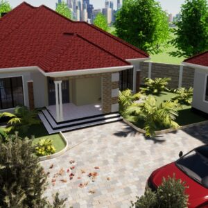 3Bedroom Bungalow Home Plan plus DSQ