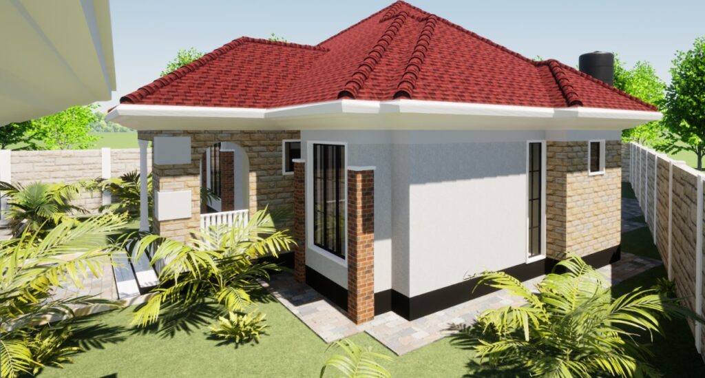 3Bedroom Bungalow Home Plan plus DSQ ke