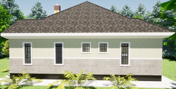 3br Bungalow house Plans in Kenya
