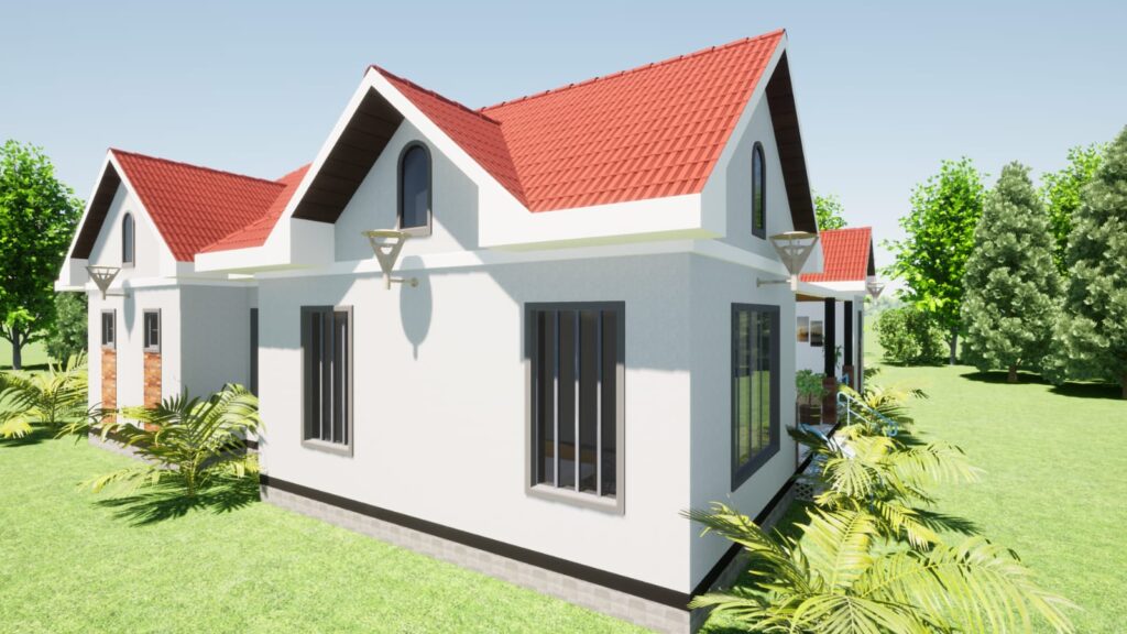 5-br Bungalow design with Outdoor Dining