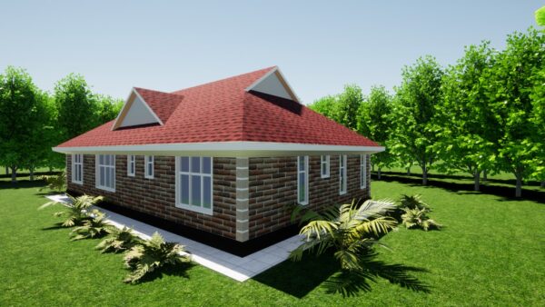 4-br Bungalow home plans in Kenya