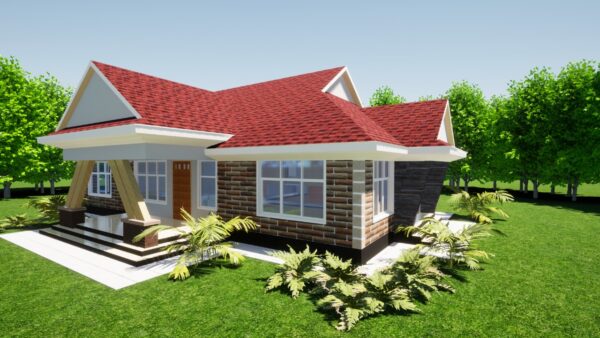 4bedroom Bungalow home plans in Kenya