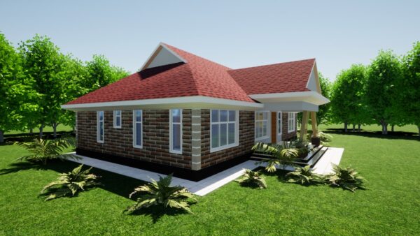 4br Bungalow home plan in Kenya