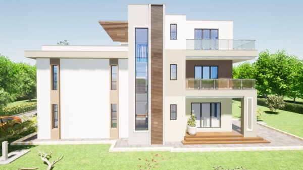 4br Maisonette Flat Roof Designs in Kenya