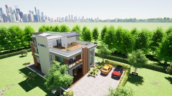 4-br Maisonette Flat Roof Design
