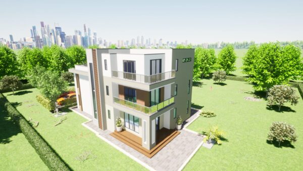 4bedroom Maisonette Flat Roof Design