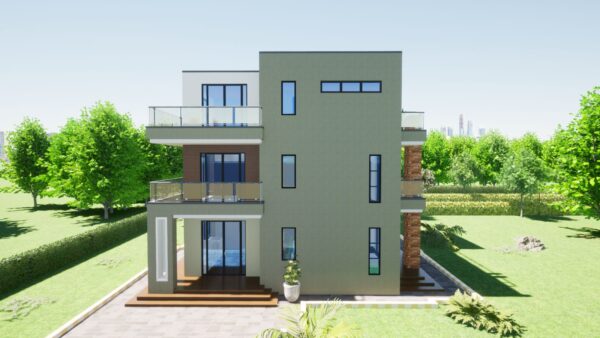 4br Maisonette Flat Roof Design in kenya
