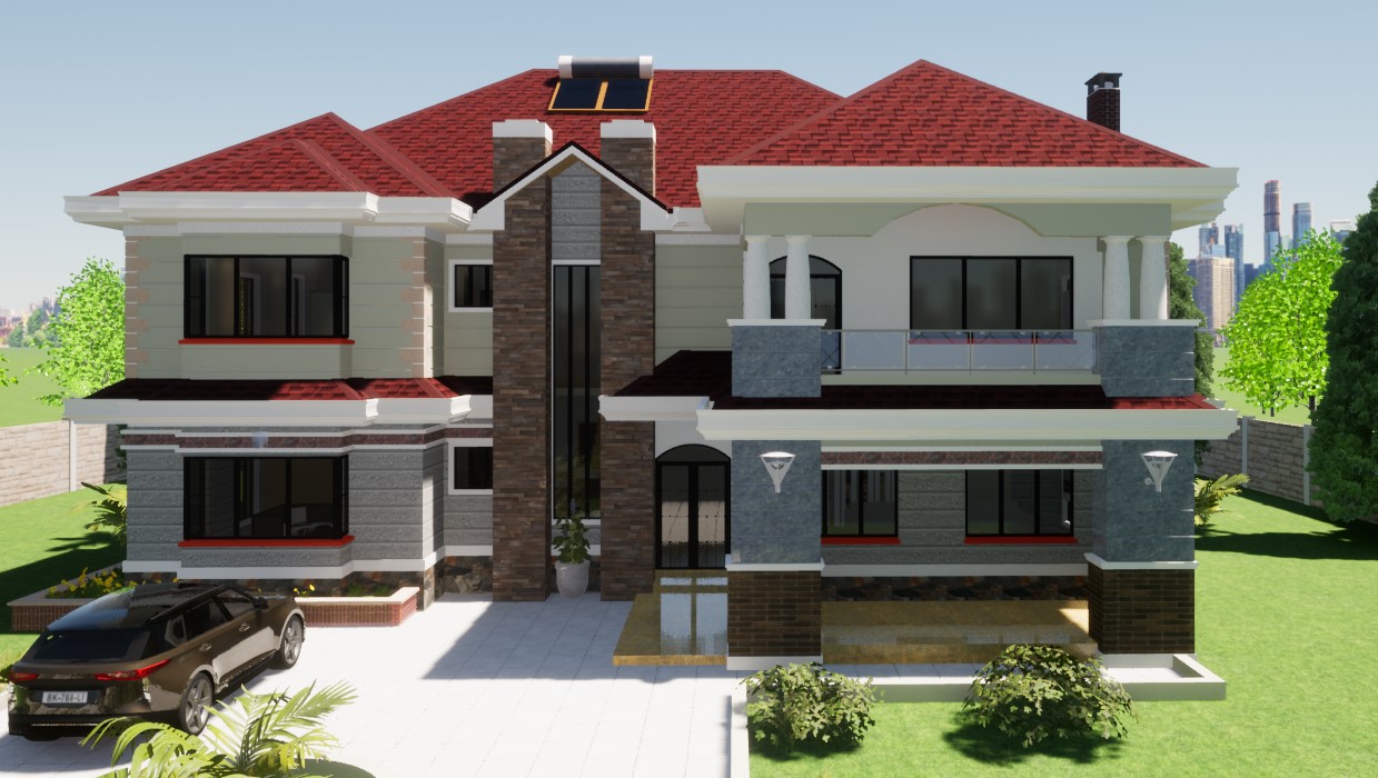 4BR Maisonette House Plans Kenya