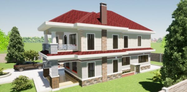 4BR Maisonette House Plans Kenia