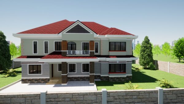 4-BR Maisonette House Plans Kenya