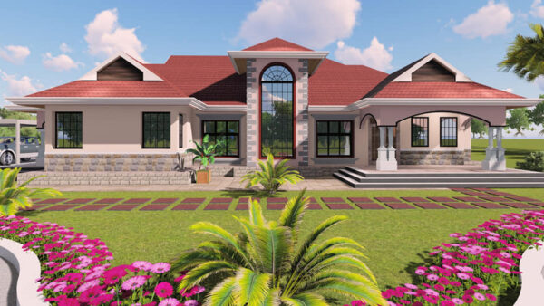 5br Bungalow Plan