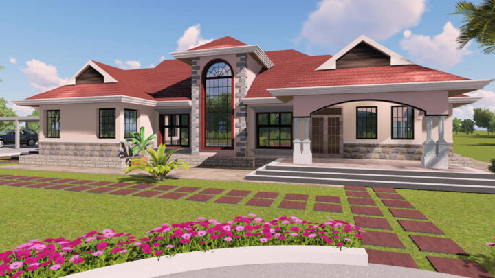 6-br Bungalow Plan kenya