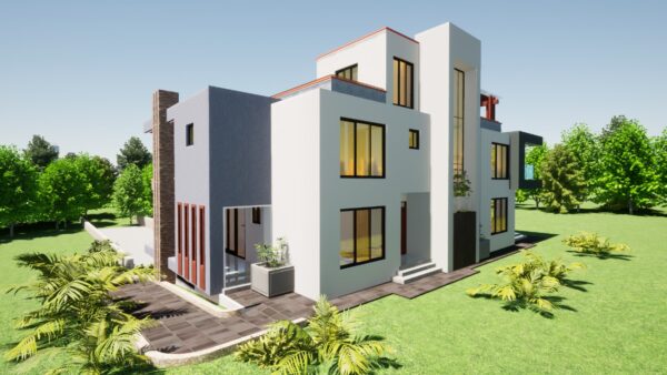 5-br Maisonette Home Plan