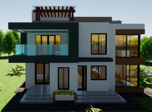 6-br Maisonette Home Plan