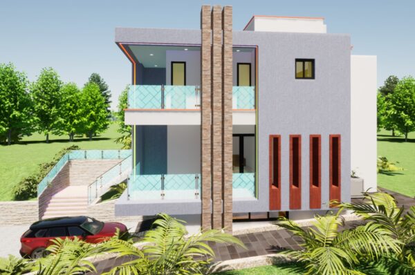 6-br Maisonette Home Plans in Kenya