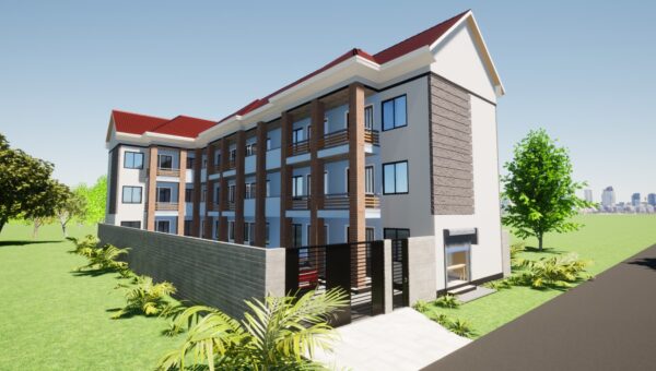 14 units 1br Apartment Plan in Kenya