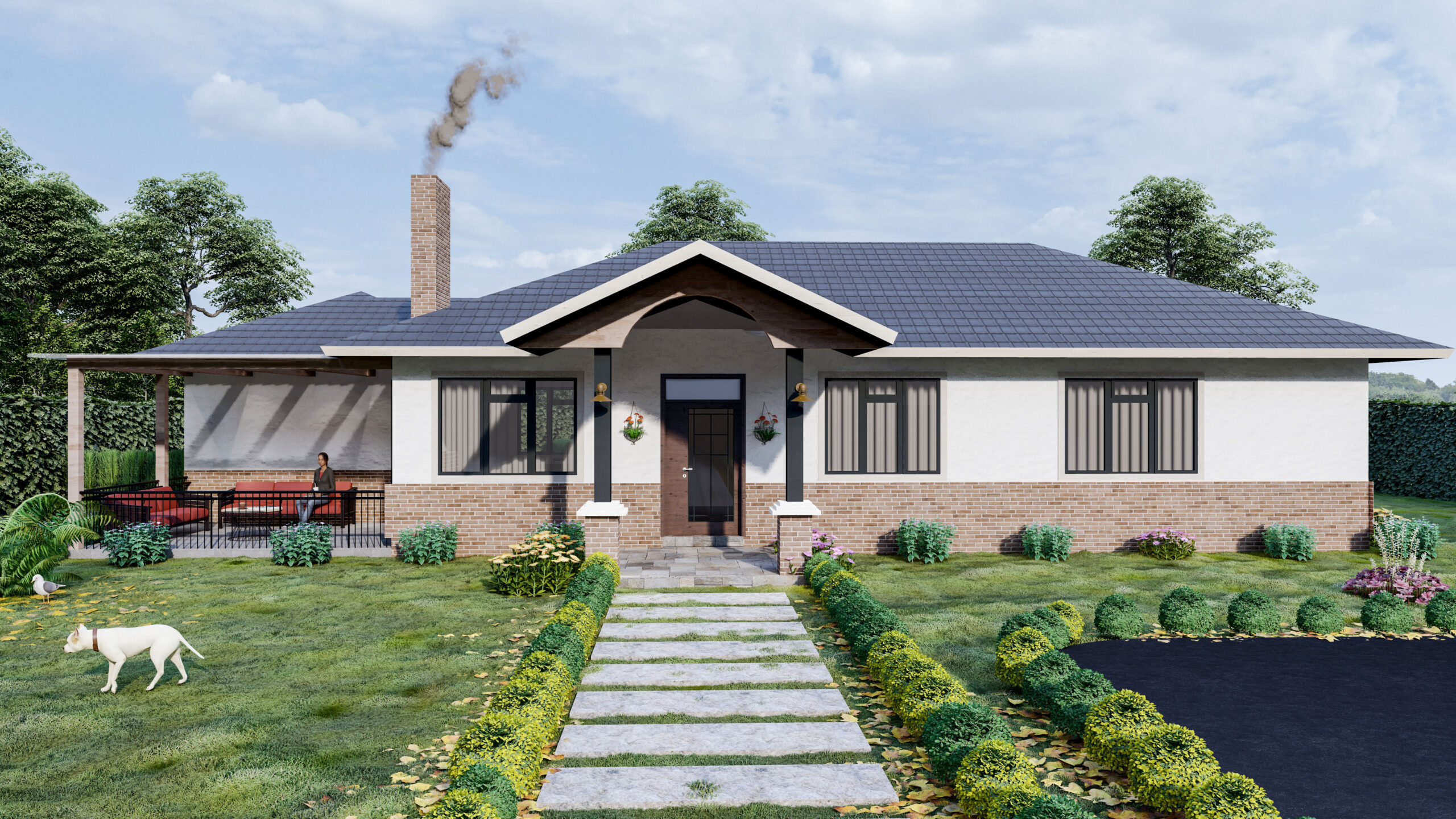 4Bedroom Bungalow drawing in Kenya