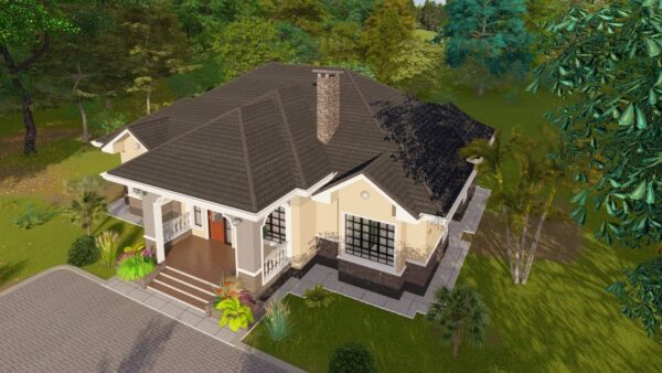 3 Bedroom House Plans Kenya Bungalow Style