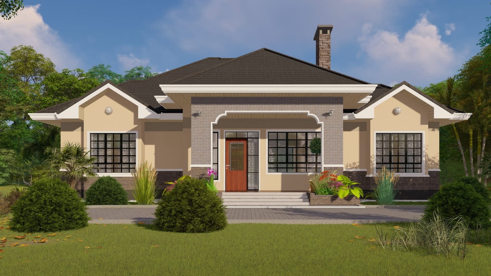 3Bedroom Bungalow House Plans in Kenya
