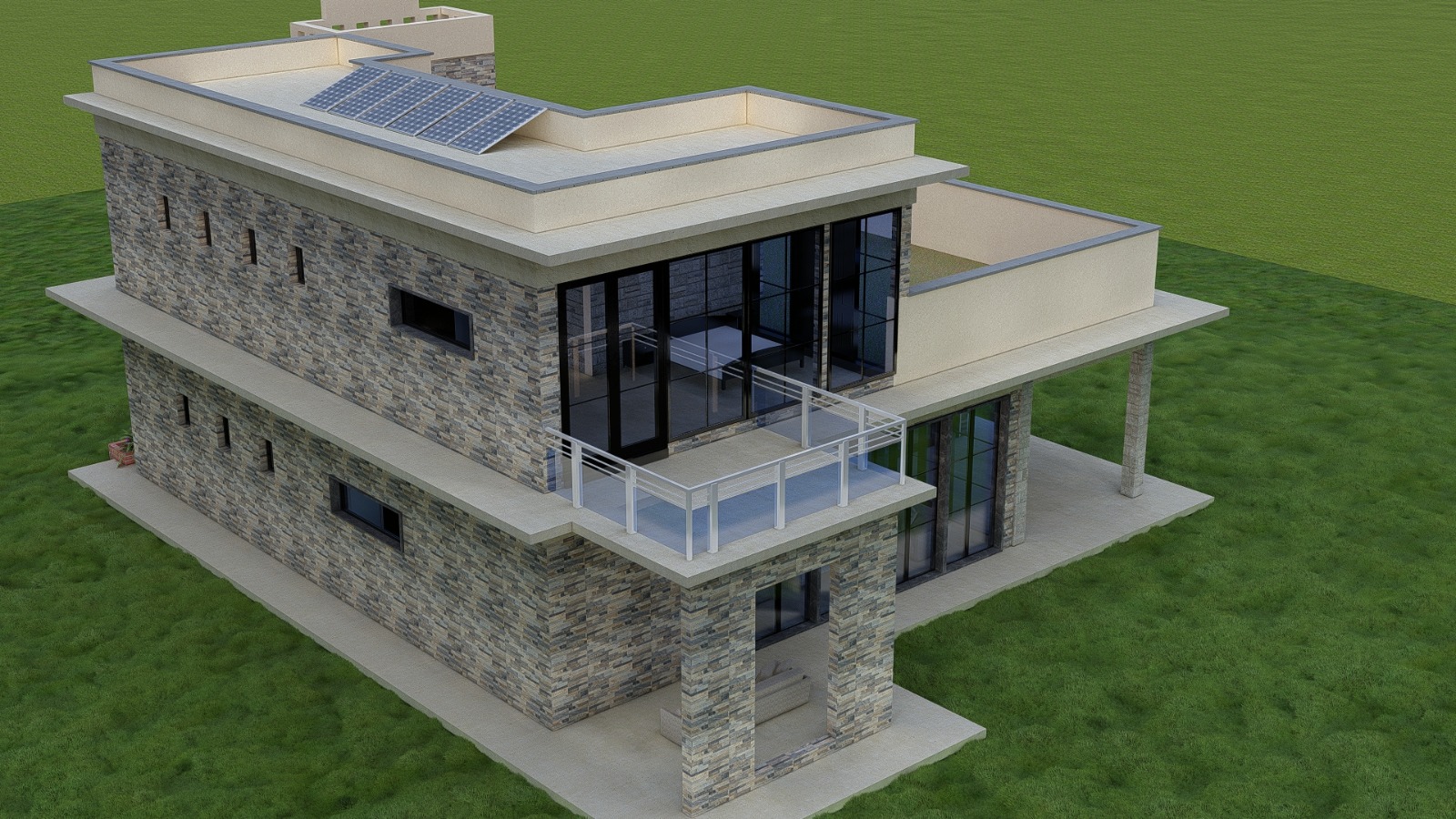 2-Bedroom Maisonette Flat Roof Design