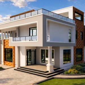 4 Bedroom Maisonette Plan in Kenya