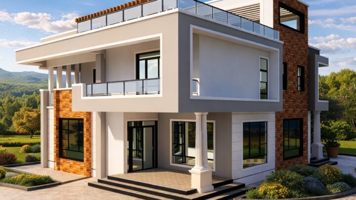 4 Bedroom Maisonette Plan in Kenya