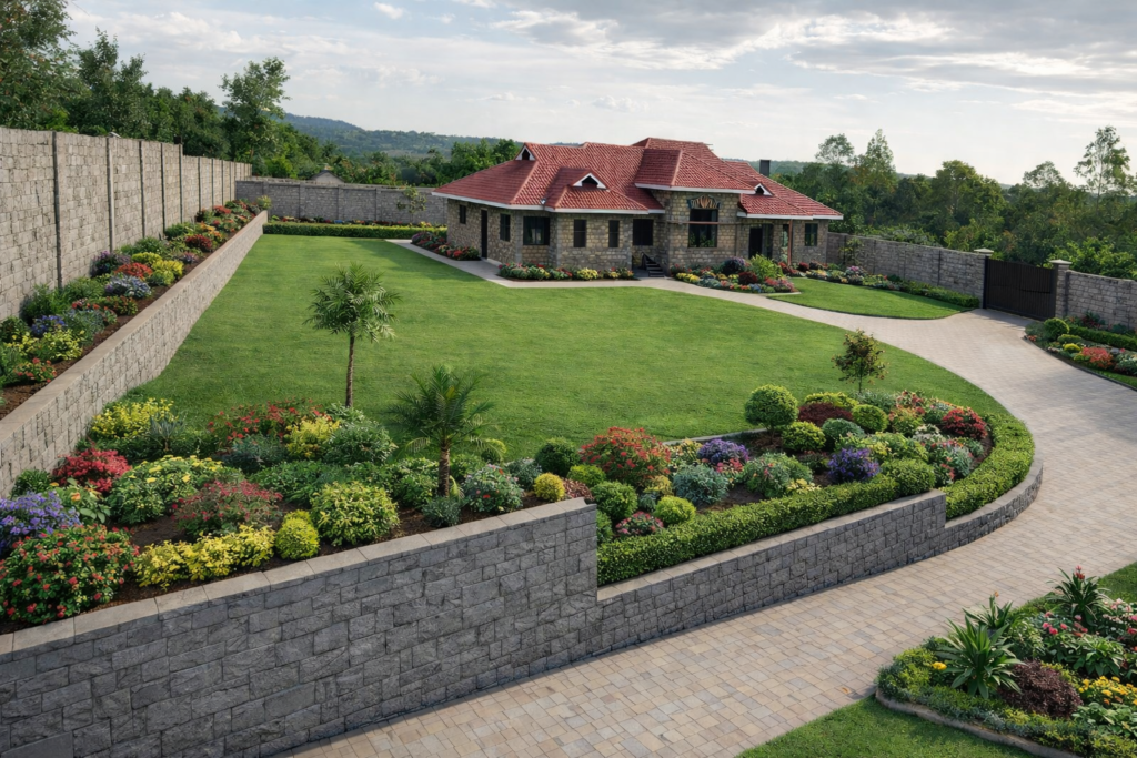 build a house in kenya while living a broad